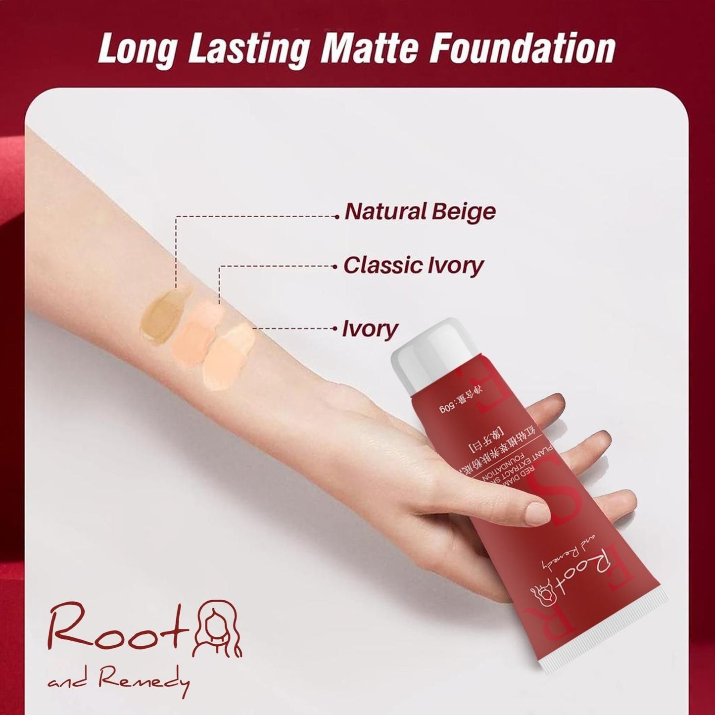 Red Diamond Plant Extract Skin Liquid Foundation 100g Pack of 2